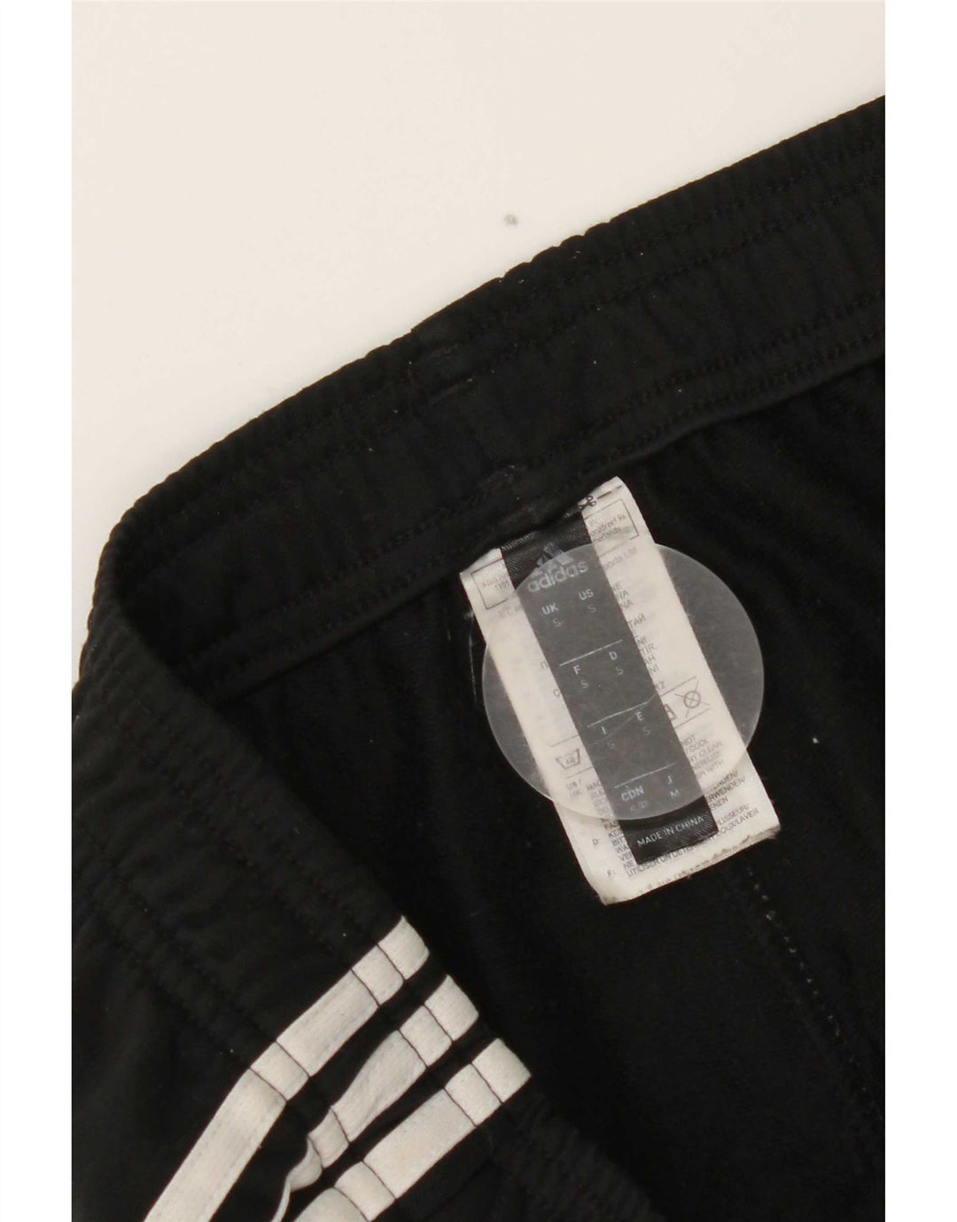 Adidas Mens Tracksuit Trousers Joggers Small Black Polyester
