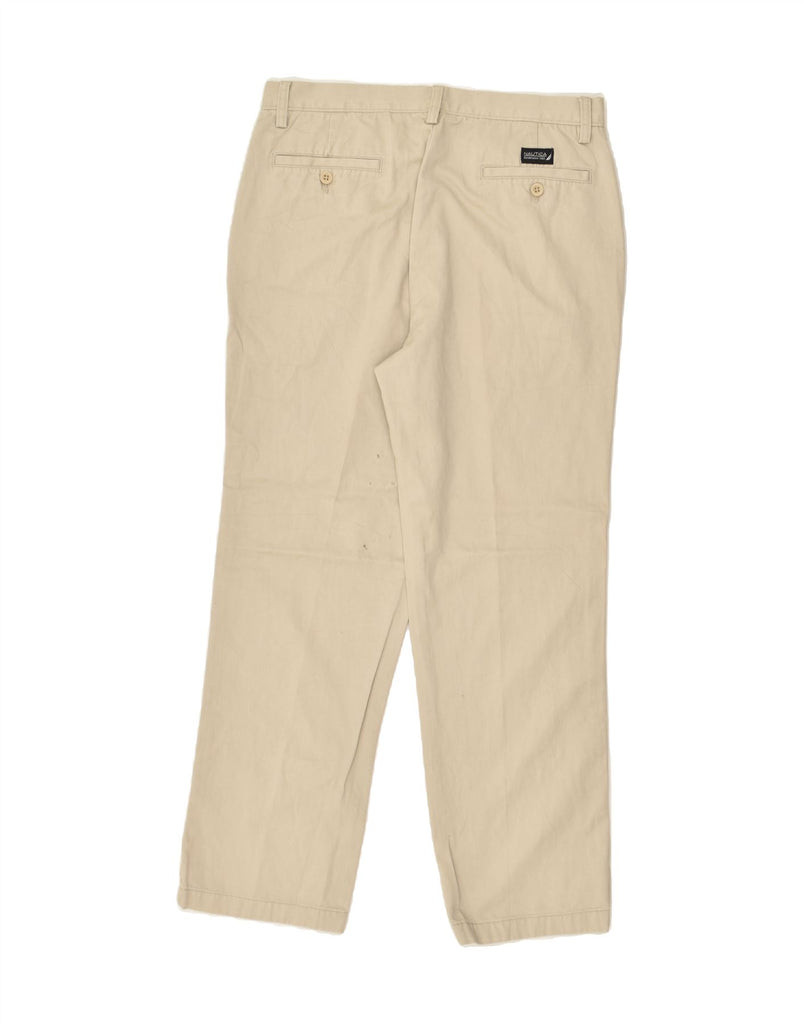 NAUTICA Mens Straight Chino Trousers W33 L30 Beige Cotton | Vintage Nautica | Thrift | Second-Hand Nautica | Used Clothing | Messina Hembry 