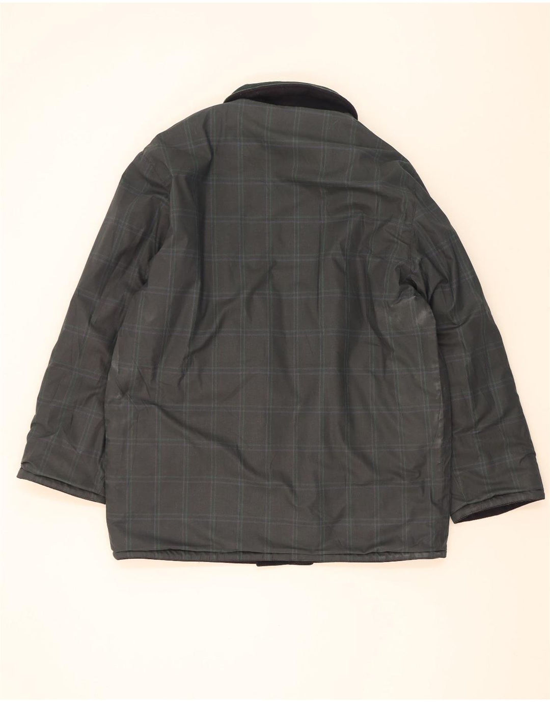 North Pole Mens Reversible Windbreaker Coat UK 40 Large Navy Blue Wool
