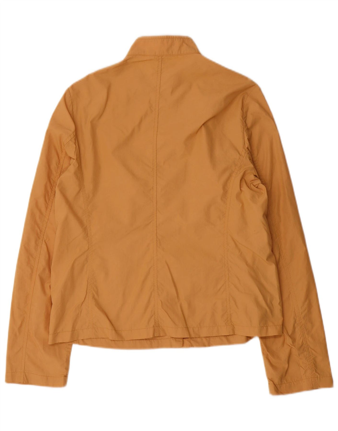 Stefanel Womens Bomber Jacket UK 14 Medium Brown Nylon