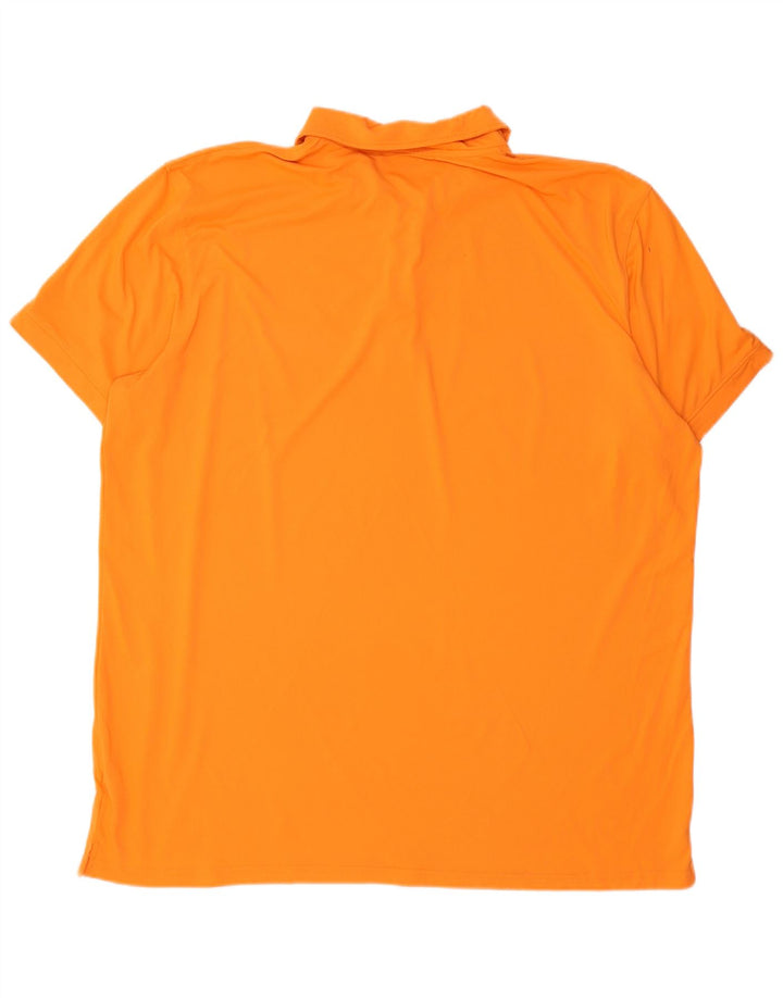 Slam Mens Polo Shirt 4XL Orange Polyamide