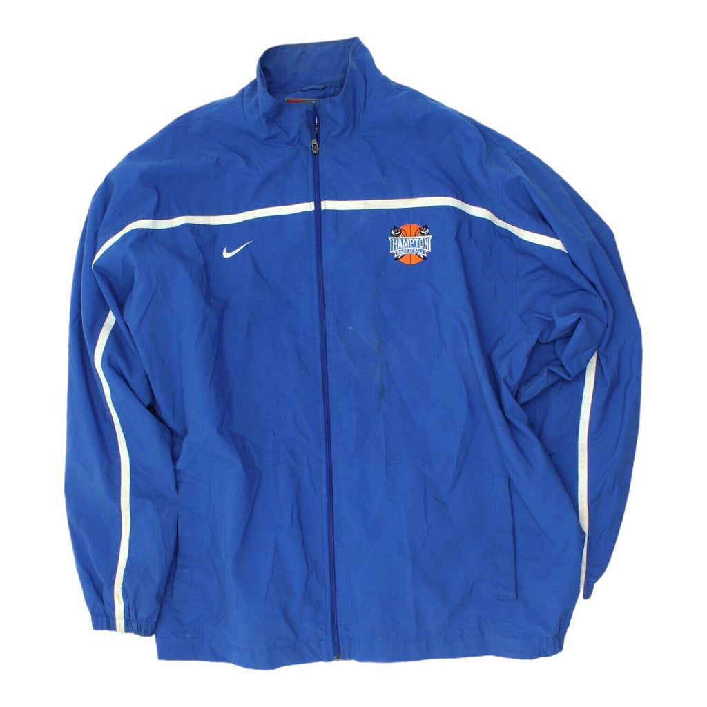 Hampton Basketball Nike Team Mens Blue Jacket | Vintage 90s Sportswear VTG | Vintage Messina Hembry | Thrift | Second-Hand Messina Hembry | Used Clothing | Messina Hembry 