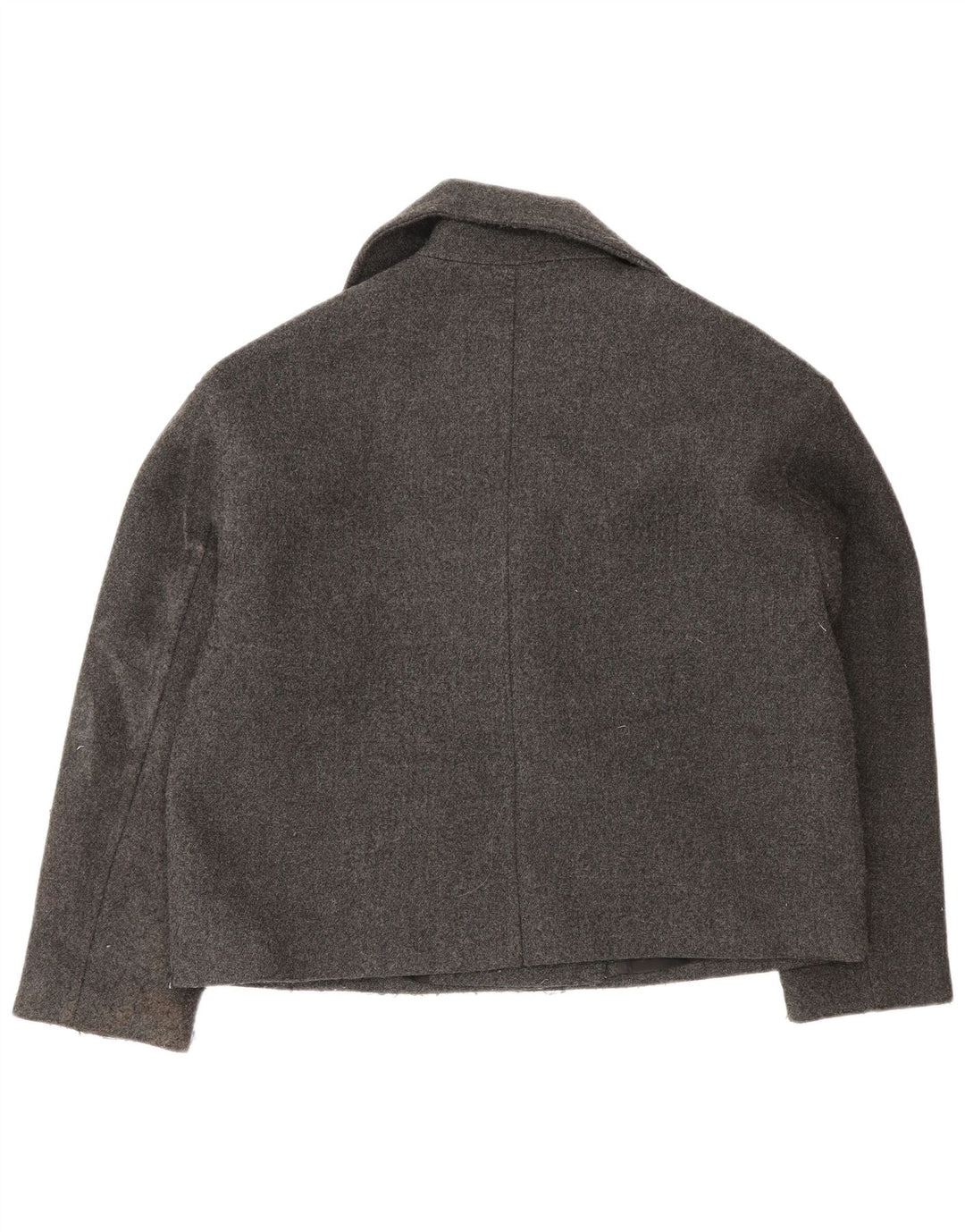 Zara Womens Double Breasted Oversized Blazer Jacket UK 10 Small Grey