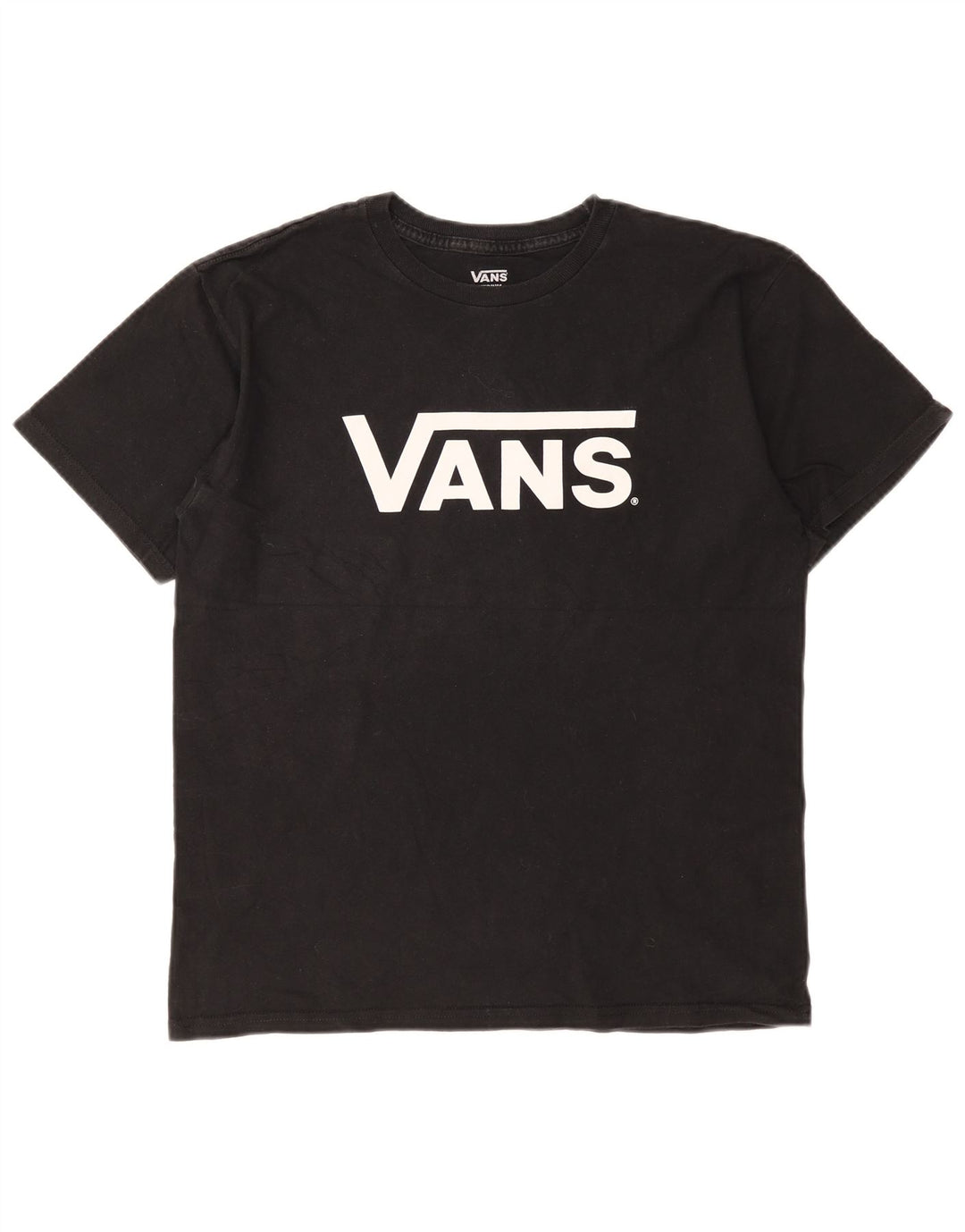 Vans Mens Graphic T-Shirt Top Medium Black Cotton