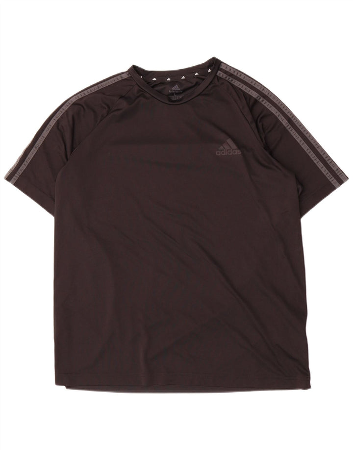 Adidas Mens Aeroready T-Shirt Top Large Black Polyester