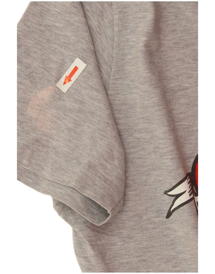 MC2 SAINT BARTH  Mens Graphic T-Shirt Top Small Grey Cotton
