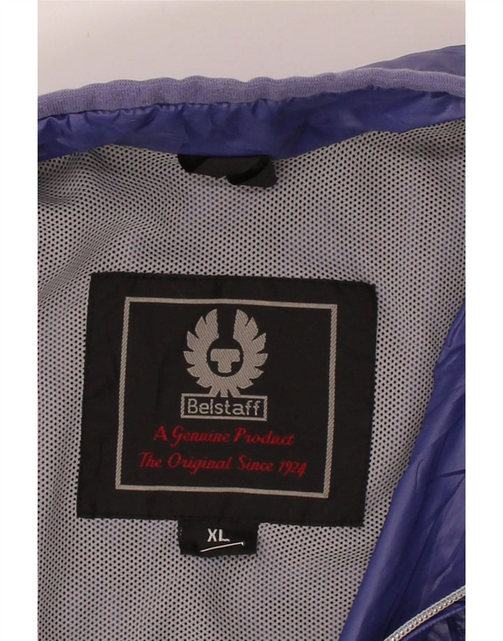 BELSTAFF Womens Rain Jacket UK 18 XL Blue Nylon Vintage Belstaff and Second-Hand Belstaff from Messina Hembry 