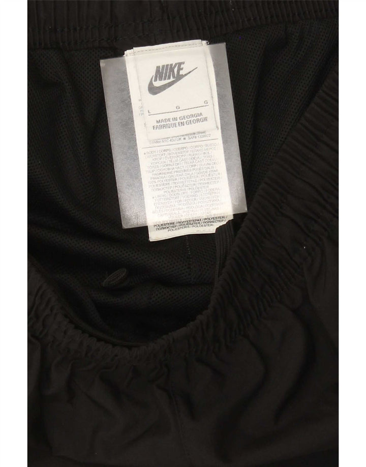 Nike Mens Graphic Cargo Tracksuit Trousers Joggers Large Black Polyester