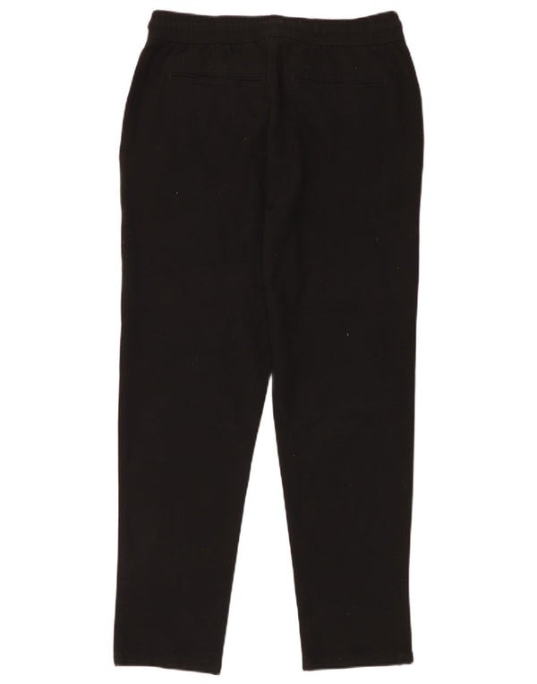 Zara Mens Tapered Chino Trousers Medium W31 L29 Black Polyester