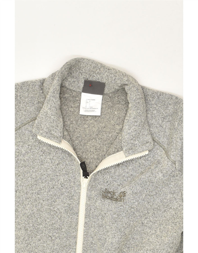 JACK WOLFSKIN Womens Tracksuit Top Jacket UK 12 Medium  Grey Polyester | Vintage Jack Wolfskin | Thrift | Second-Hand Jack Wolfskin | Used Clothing | Messina Hembry 