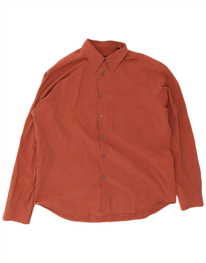 Hugo Boss Mens Shirt Large Maroon