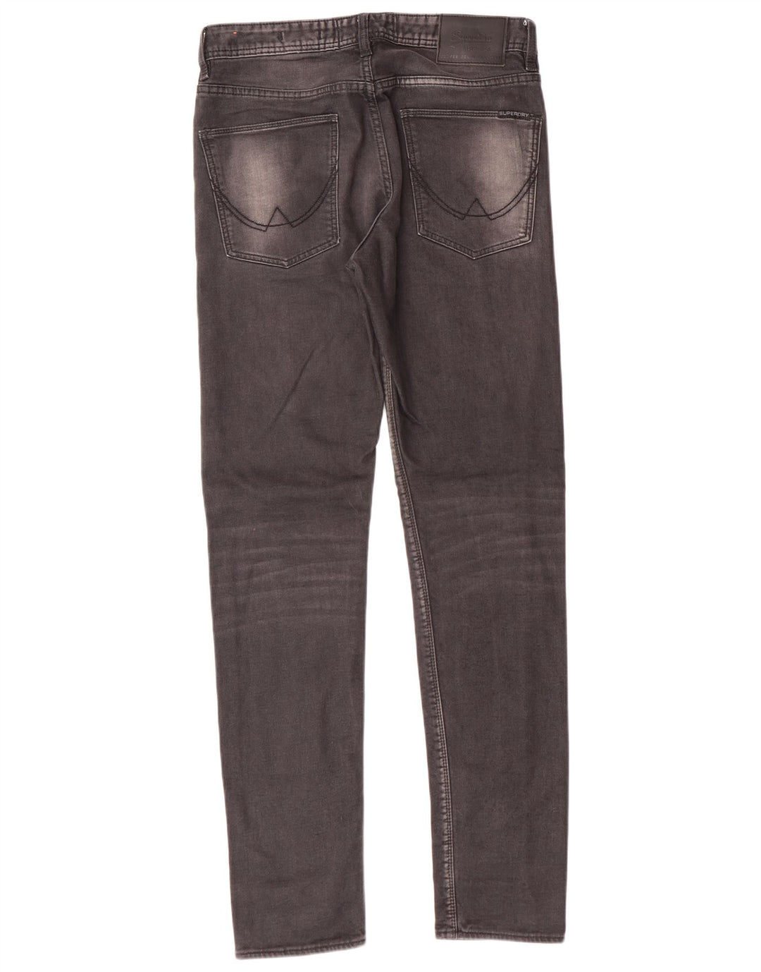 SUPERDRY Mens Slim Tapered Jeans W30 L32 Grey Cotton