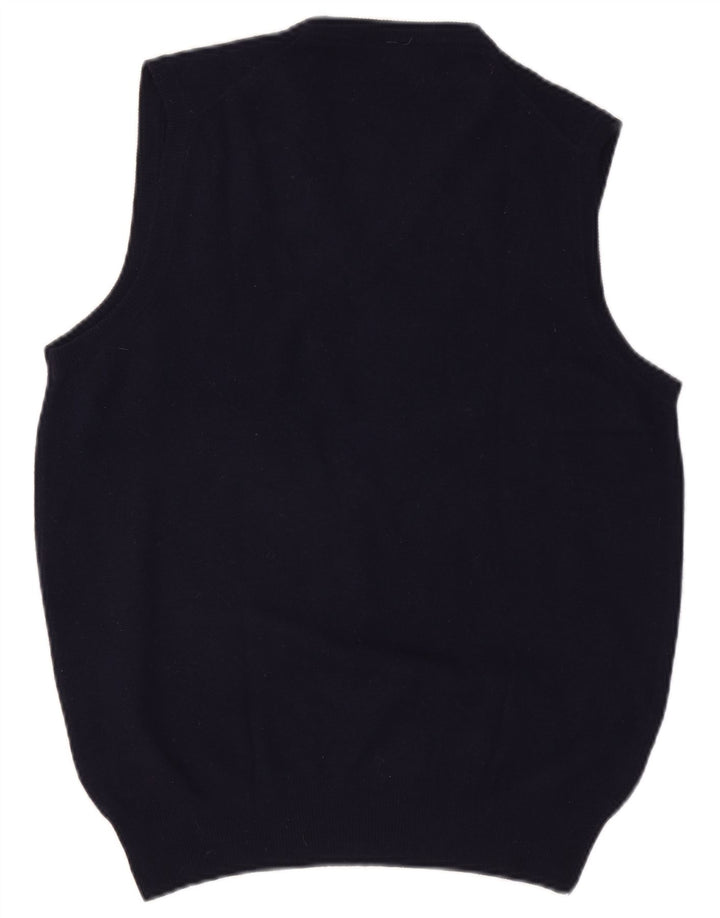 Vintage Mens Vest Tank Top IT 54 XL Navy Blue