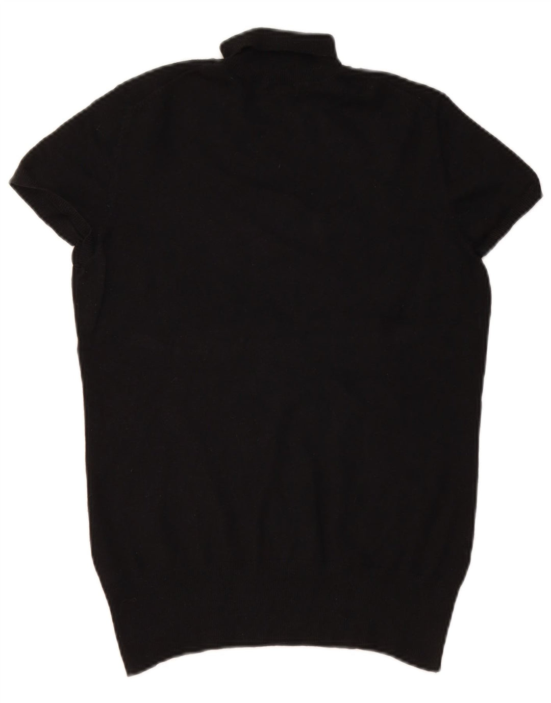 Massimo Dutti Womens Roll Neck Jumper Sweater UK 12 Medium Black