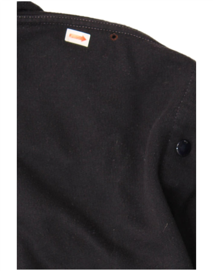 Malagrida Womens Knit Bomber Jacket UK 36 Small Navy Blue Wool Nautical