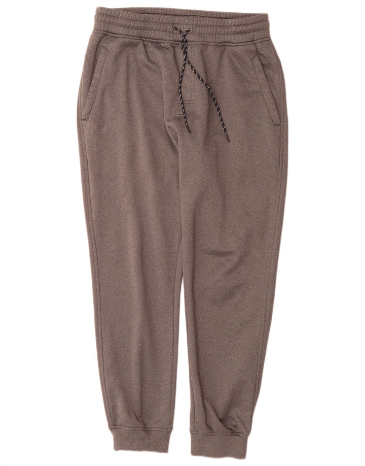 Under Armour Mens Fitted Tracksuit Trousers Joggers Large Grey Flecked