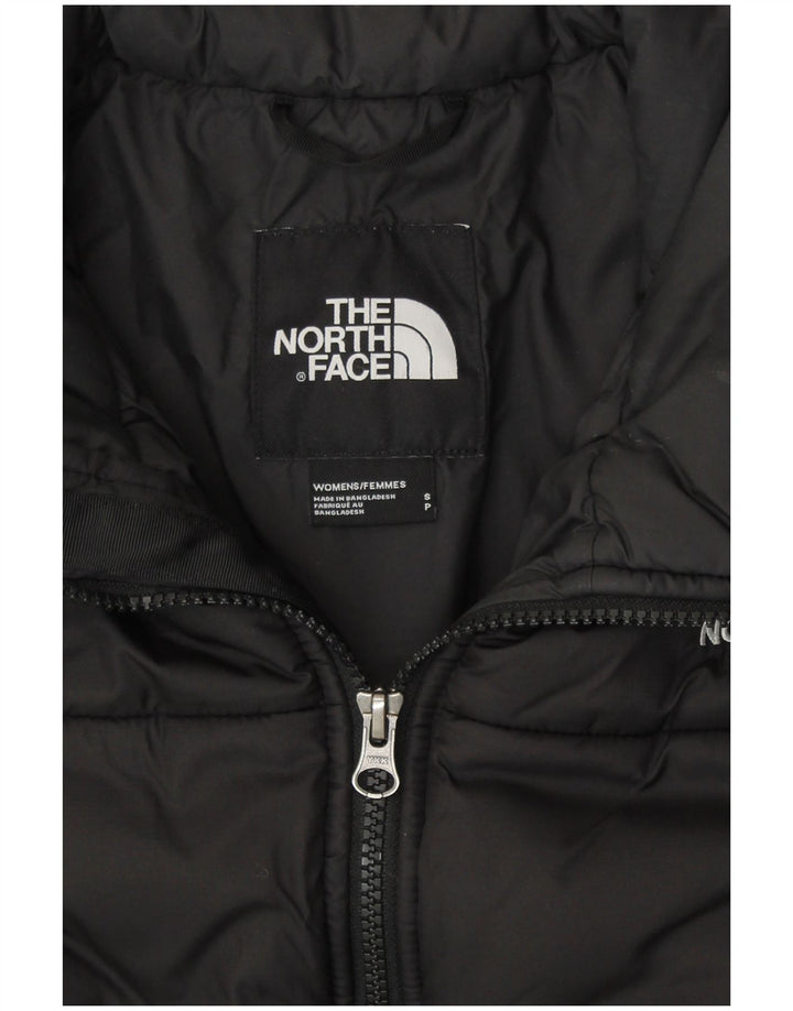 THE NORTH FACE Womens Crop Padded Jacket UK 10 Small Black Polyester