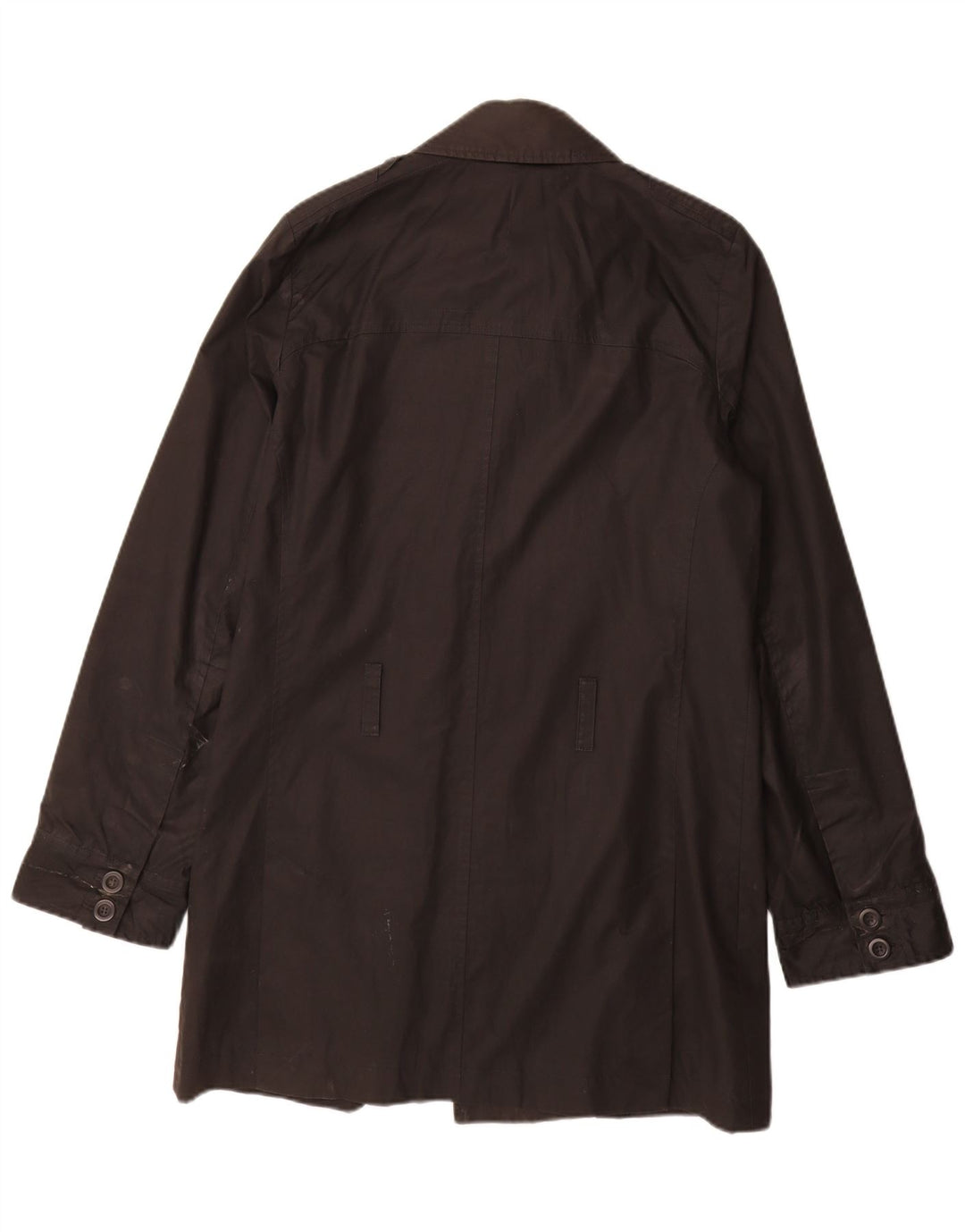 REISS Mens Overcoat UK 36 Small Black Cotton