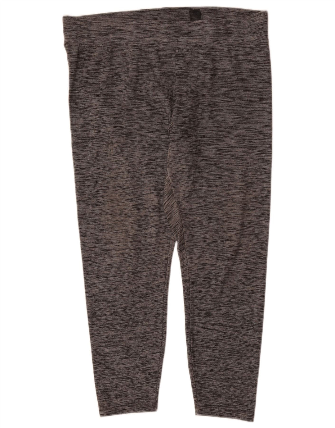 Marks & Spencer Womens Crop Leggings UK 18 XL Grey Flecked Polyester