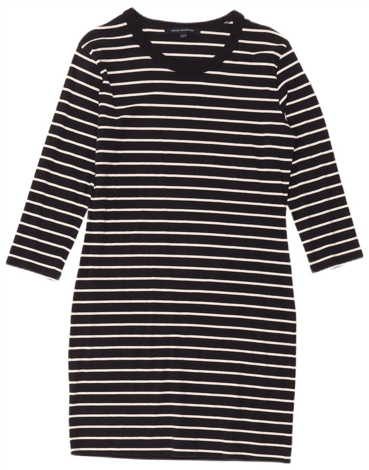 French Connection Womens Sheath Dress UK 12 Medium Navy Blue Nautical