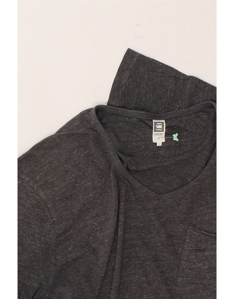 G-STAR Mens Top Long Sleeve XL Grey Flecked Cotton Vintage G-Star and Second-Hand G-Star from Messina Hembry 
