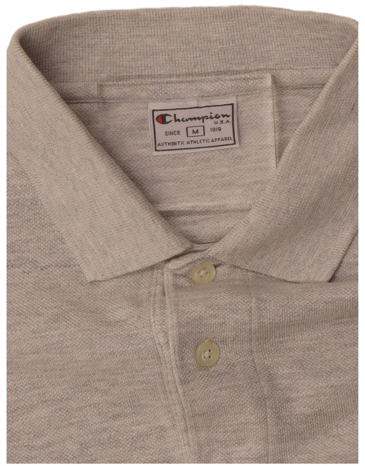 CHAMPION Mens Polo Shirt Medium Grey