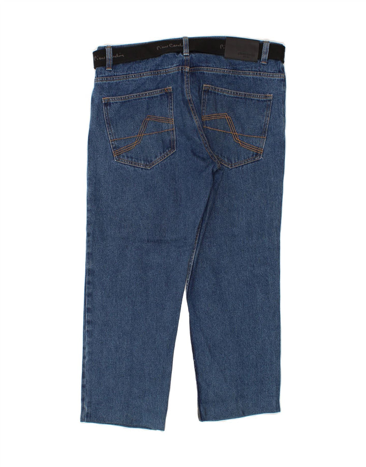 PIERRE CARDIN Mens Regular Fit Straight Jeans W34 L26 Blue Vintage Pierre Cardin and Second-Hand Pierre Cardin from Messina Hembry 