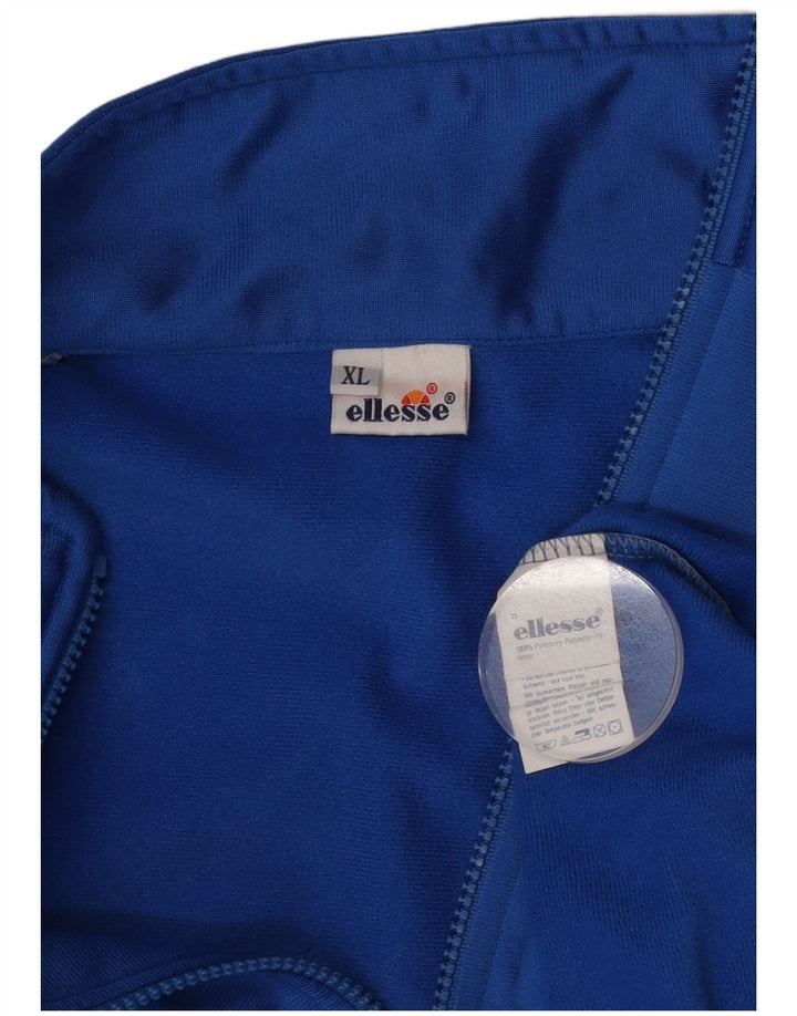 Ellesse Mens Tracksuit Top Jacket XL Blue Colourblock Polyester