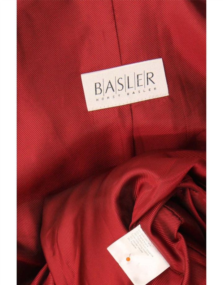 Basler Womens Overcoat UK 12 Medium Red Wool