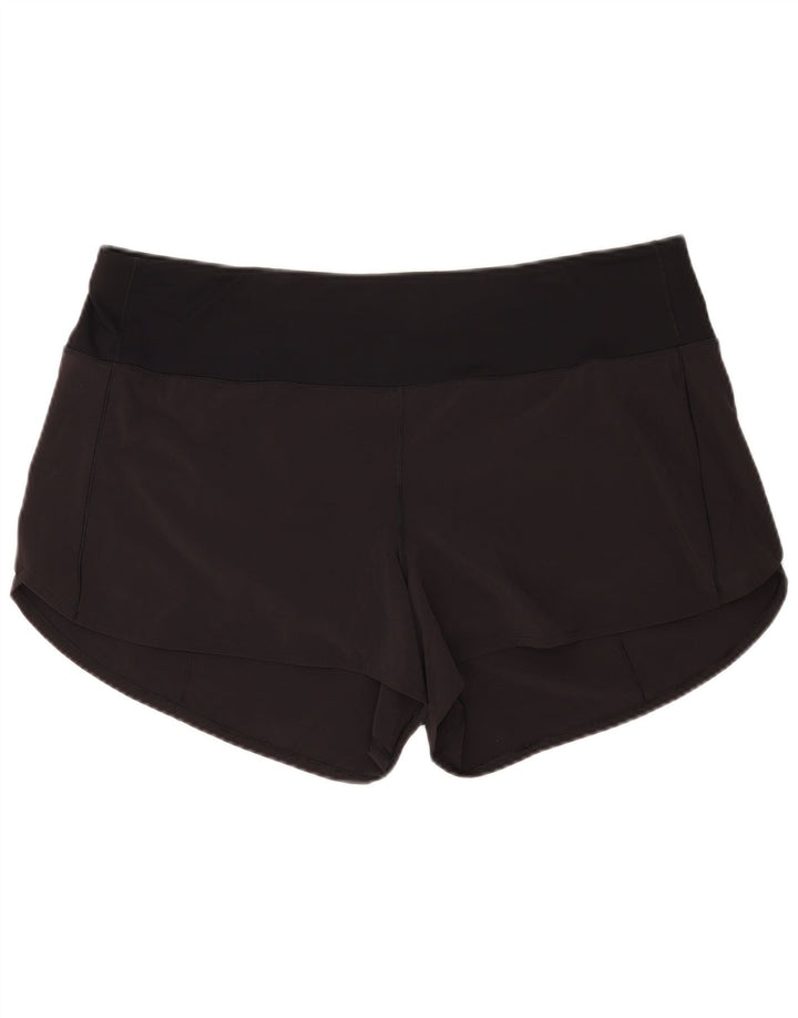 Lululemon Womens Sport Shorts US 18 2XL Black Polyester
