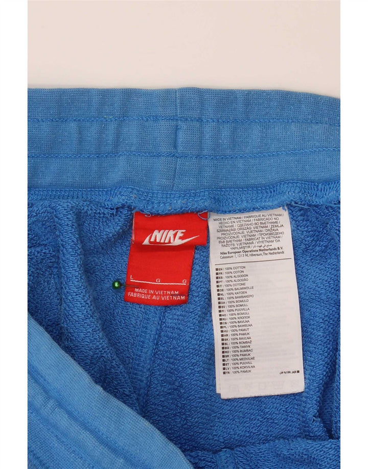 Nike Mens Graphic Sport Shorts Large  Blue Cotton