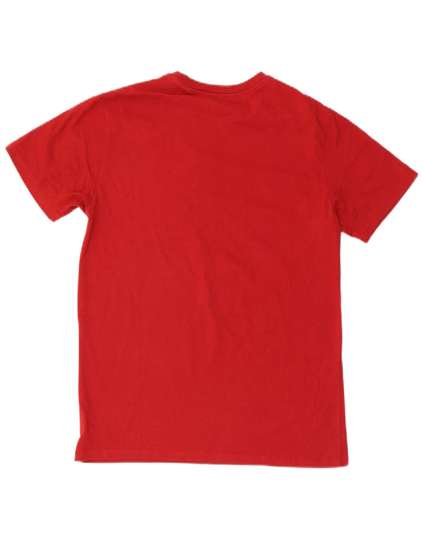 Under Armour Mens Heat Gear T-Shirt Top Medium Red Cotton
