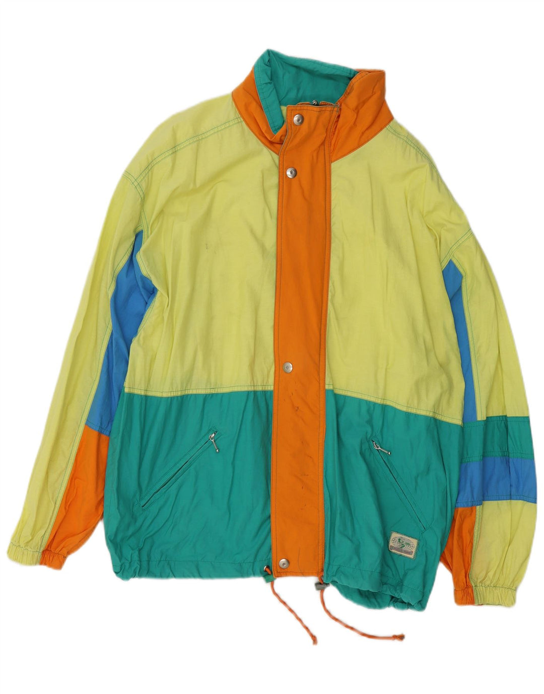 Vintage Mens Utility Jacket UK 40 Large Multicoloured Colourblock