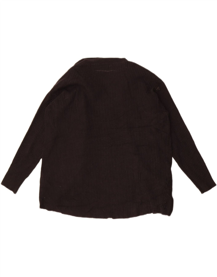 Marks & Spencer Womens Per Una Open Cardigan Sweater UK 16 Large Black