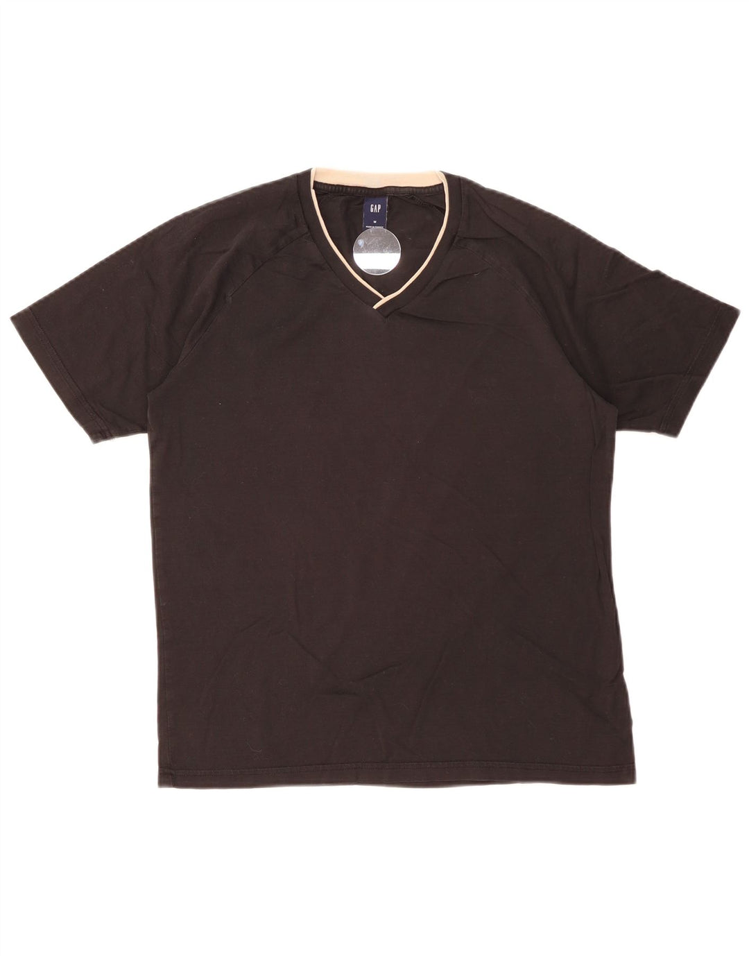 Gap Mens T-Shirt Top Medium Black Cotton