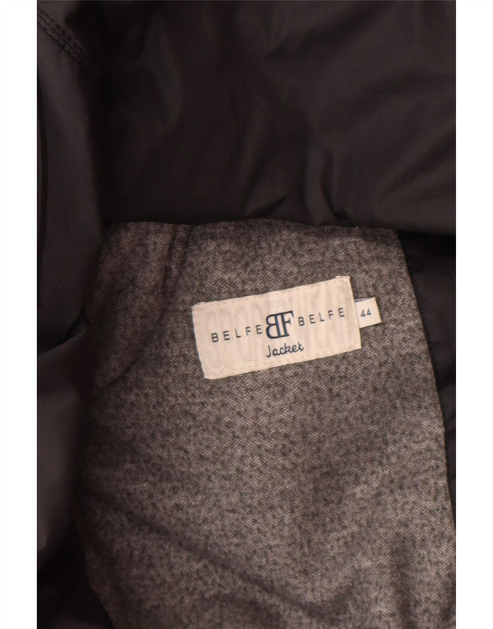 BELFE & BELFE Womens Oversized Padded Jacket IT 44 Medium Black Vintage Belfe & Belfe and Second-Hand Belfe & Belfe from Messina Hembry 