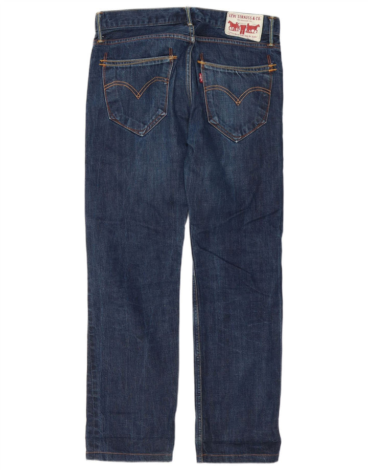 LEVI'S Mens Straight Jeans W29 L29 Blue Cotton