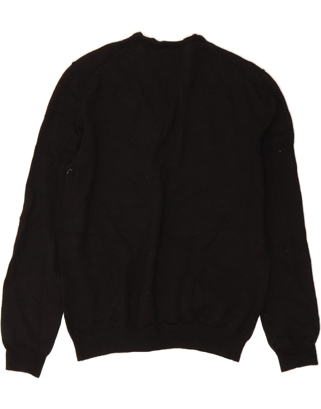 JOOP Womens V-Neck Jumper Sweater UK 16 Large Black Wool Vintage Joop and Second-Hand Joop from Messina Hembry 