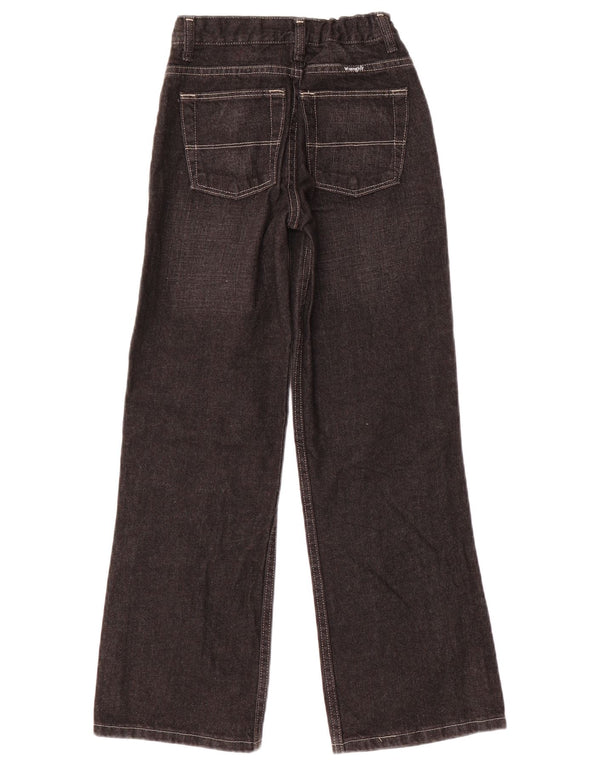 Wrangler Boys Wide Leg Jeans 11-12 Years W24 L27 Black Cotton