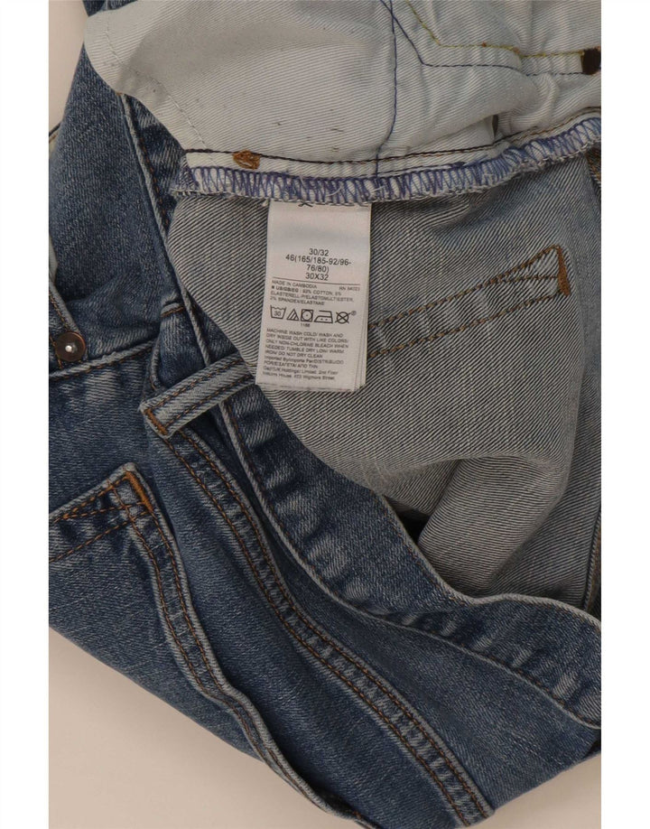 Gap Mens Tapered Jeans W30 L32 Blue Cotton