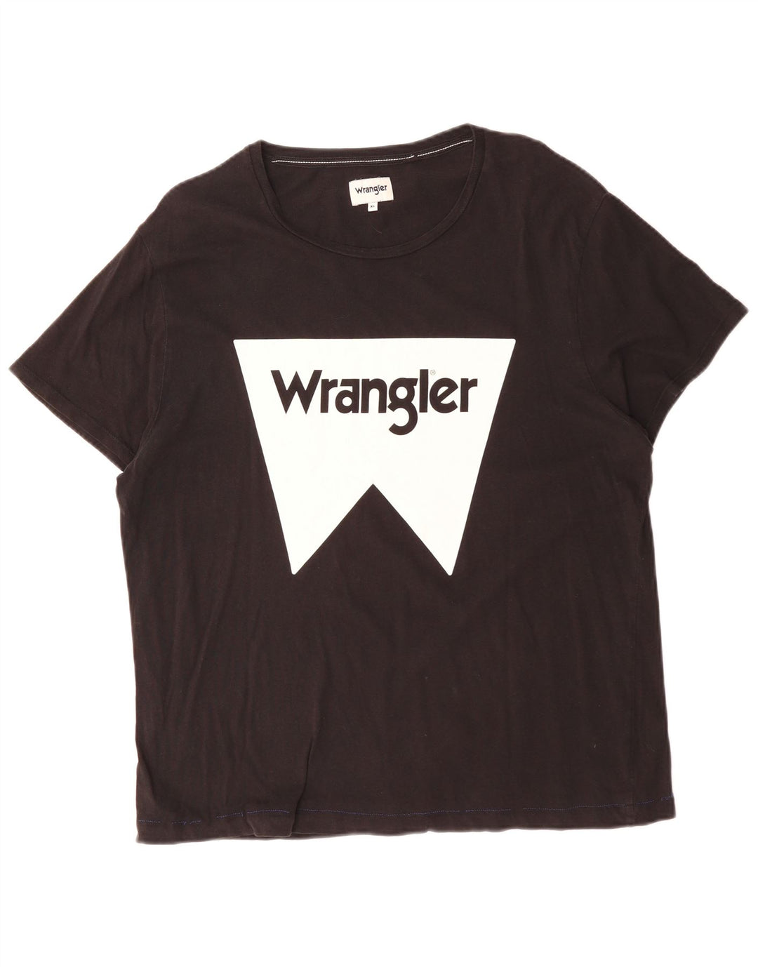 WRANGLER Mens Graphic T-Shirt Top XL Black Cotton