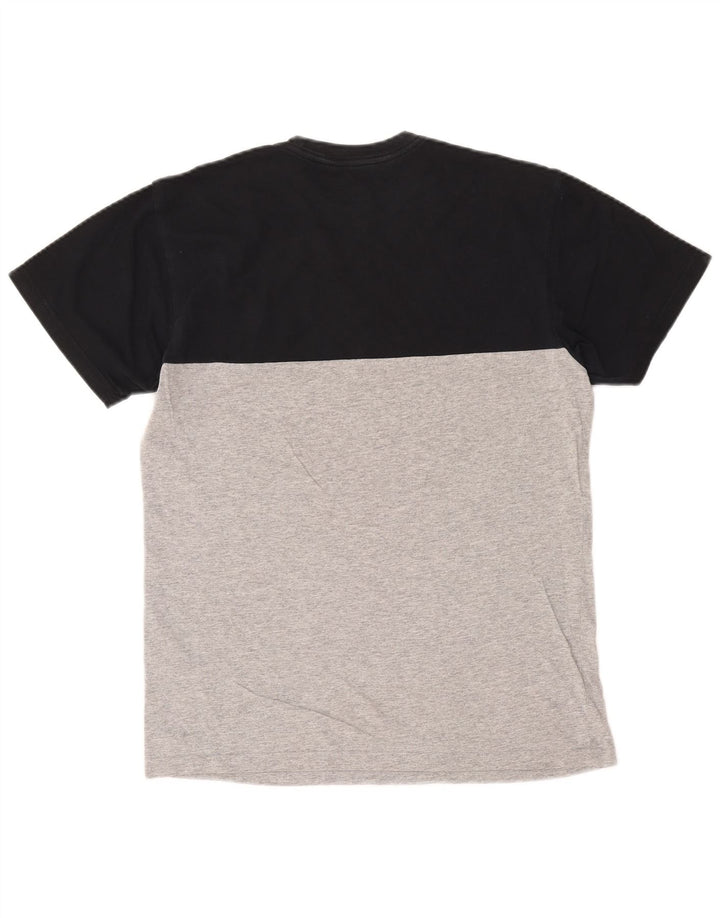 Vans Mens Classic Fit T-Shirt Top Medium Navy Blue Colourblock Cotton