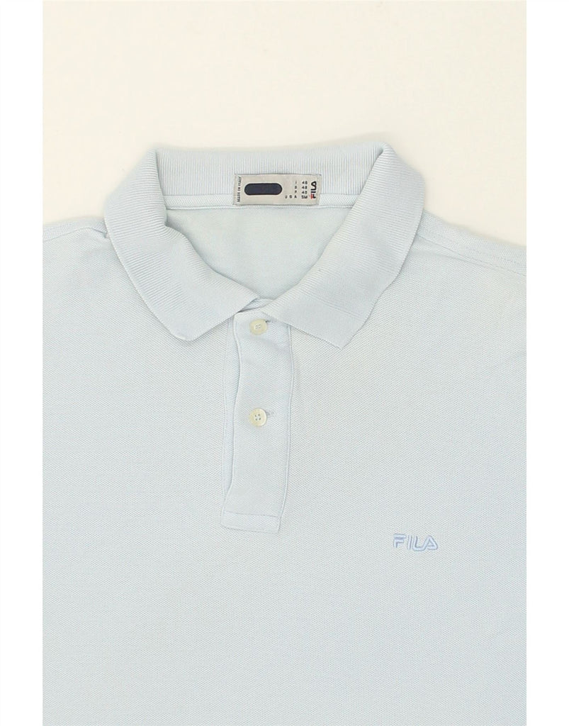 FILA Mens Polo Shirt Small Blue Cotton | Vintage Fila | Thrift | Second-Hand Fila | Used Clothing | Messina Hembry 