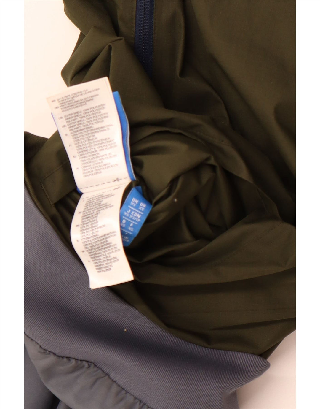 ADIDAS Mens Hooded Reversible Tracksuit Top Jacket XS Khaki Polyester