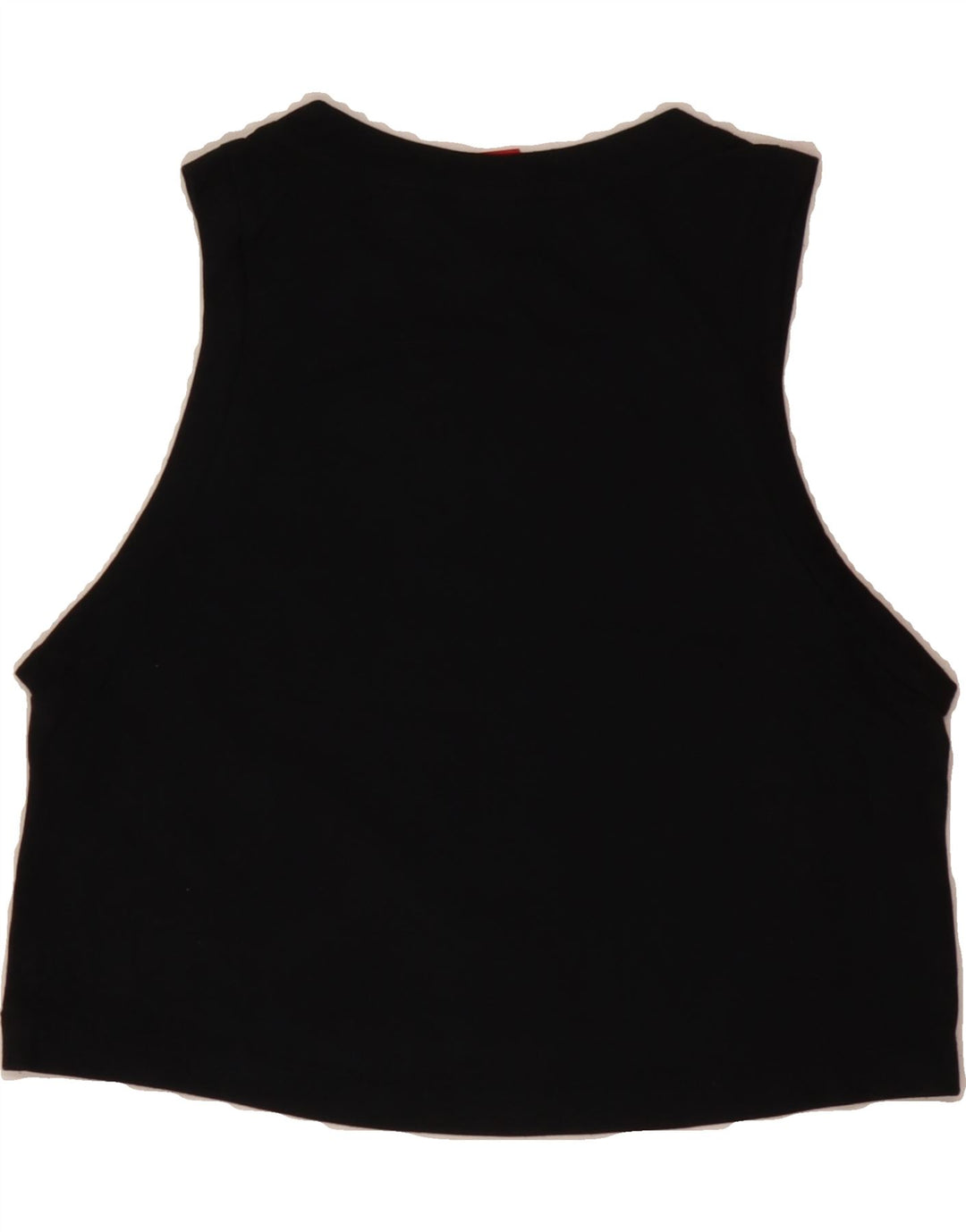 NIKE Womens Crop Graphic Vest Top UK 6 XS Black Vintage Nike and Second-Hand Nike from Messina Hembry 