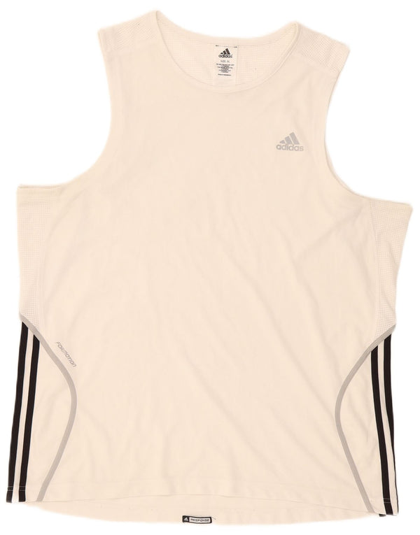 Adidas Mens Vest Top XL White Polyester