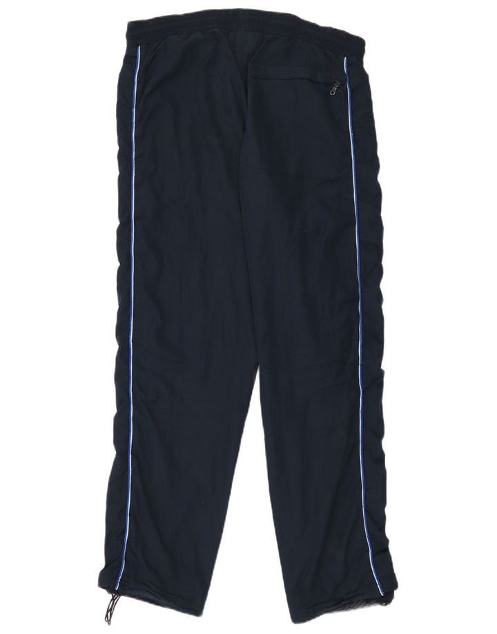 ADIDAS Mens Tracksuit Trousers Medium Navy Blue Polyester