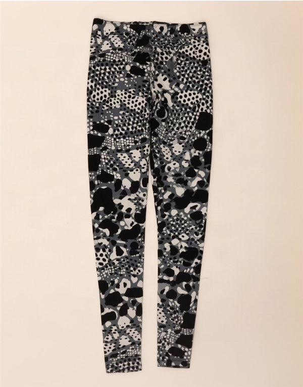 Nike Womens Leggings UK 4 XS Multicoloured Spotted Cotton