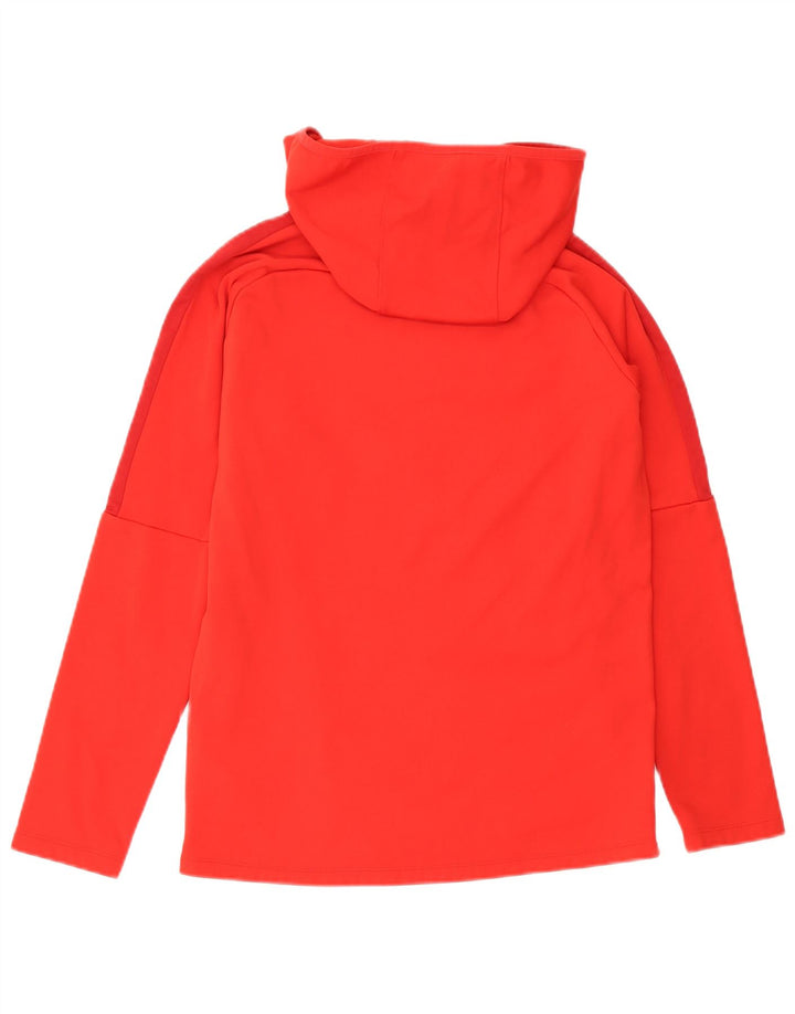 Nike Mens Dri Fit Hoodie Jumper Medium Red Polyester