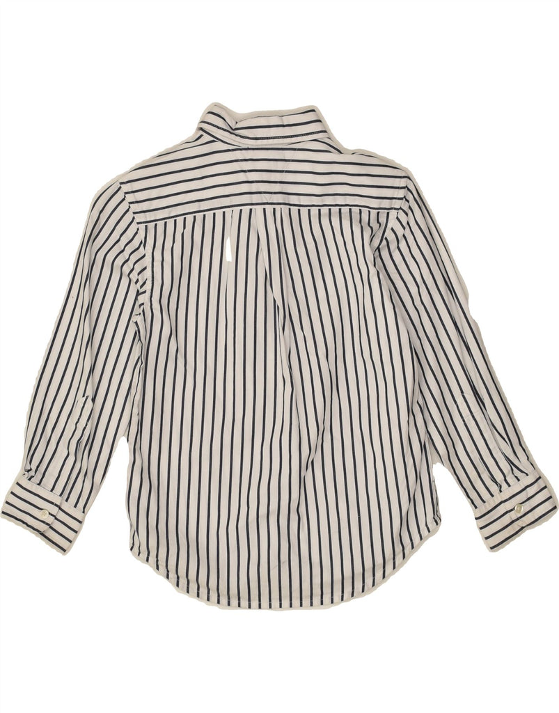 TOMMY HILFIGER Boys Shirt 4-5 Years XS White Striped Cotton | Vintage Tommy Hilfiger | Thrift | Second-Hand Tommy Hilfiger | Used Clothing | Messina Hembry 